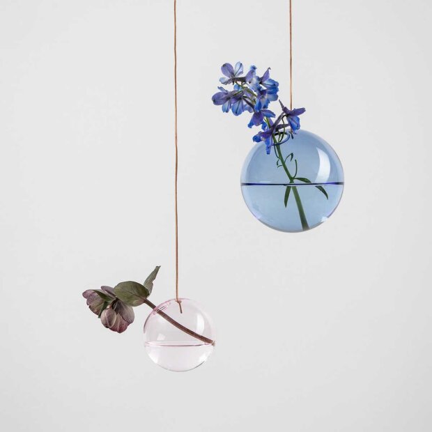 STUDIO ABOUT - HANGING FLOWER BUBBLE MEDIUM 11 CM/DIAMETER | BLUE