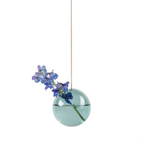 STUDIO ABOUT - HANGING FLOWER BUBBLE MEDIUM 11 CM/DIAMETER | CYAN