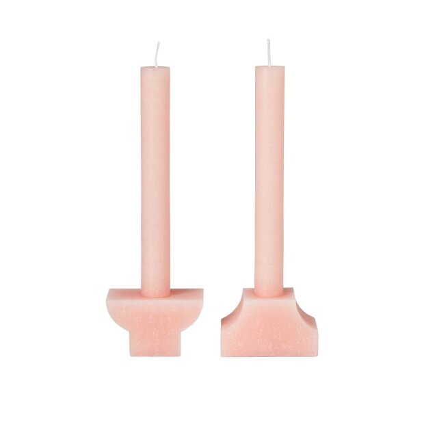 Billede af Pilas Figurlys - Sæt M/2 Stk | Peach Pink Fra Broste Copenhagen