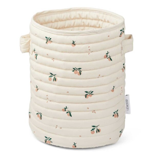 Ally Quilted Opbevaringskurv | Peach/sea Shell Mix Fra Liewood