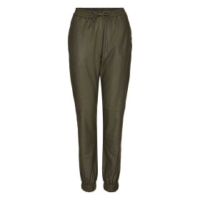 NOTYZ - LEATHER JOGGER PANTS | DARK OLIVE