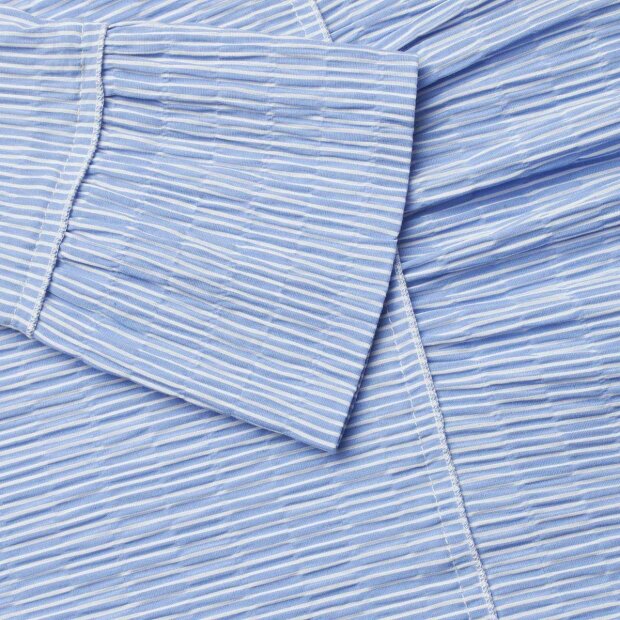 MADS NØRGAARD - CRINCKLE POP DUPINA KJOLE | DELLA ROBBIA BLUE/WHITE