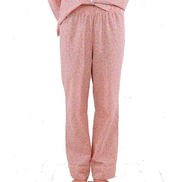 NEO NOIR - SKIN SATAYA FLORAL BUKSER | LYS PINK