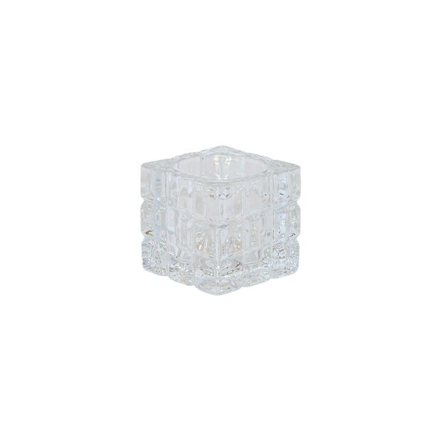Billede af Fyrfadsstage I Glas 6x6x6 Cm Fra Speedtsberg
