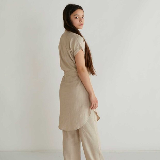 GRUNT - JEDO LINEN DRESS | SAND
