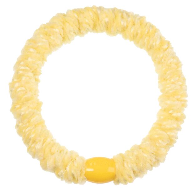 Kknekki Hårelastik | Light Yellow Velvet Fra Bon Dep