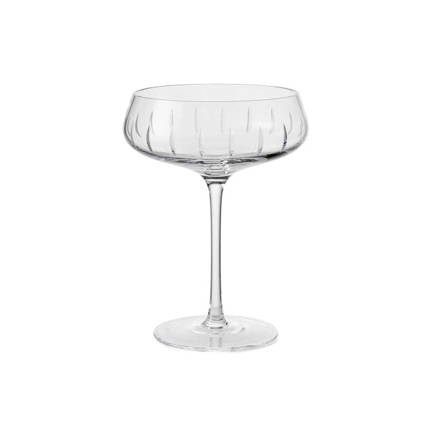 Champagne Coupe Single Cut | Clear Fra Louise Roe