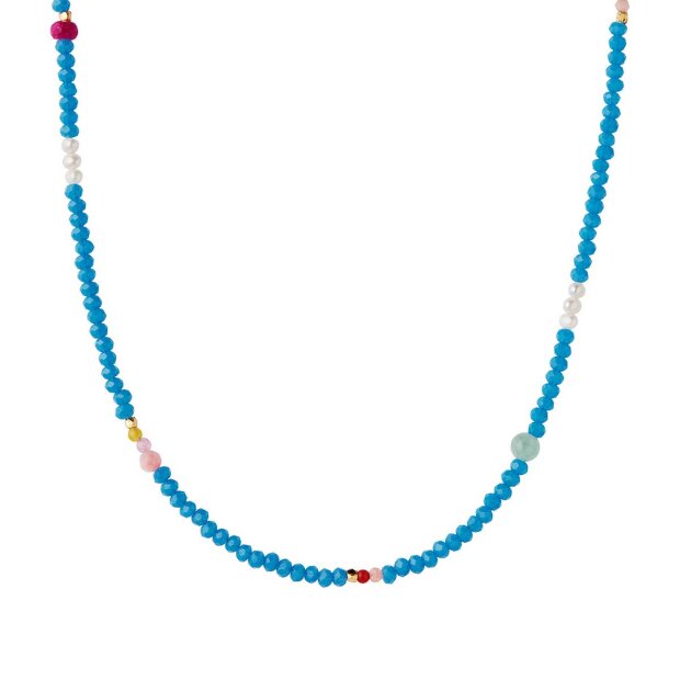 Billede af Color Crush Necklace - Santorini Mix | Forgyldt Fra Stine A