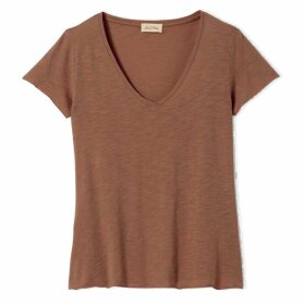 AMERICAN VINTAGE - JACKSONVILLE T-SHIRT M/V-HALS | CAFÉ VINTAGE