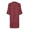 MOS MOSH - HANI PINTO CREPE DRESS | OXBLOOD RED