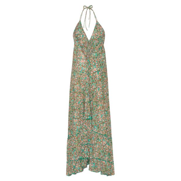 CONTINUE COPENHAGEN - DOLLY STRAP DRESS | GREEN PAISLEY