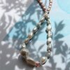 STINE A - CHUNKY GLAMOUR PEARL NECKLACE - WHITE & ROSE | FORGYLDT