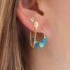 STINE A - SHELLY PEARL EARRING WITH CHAIN 1 STK. | FORGYLDT