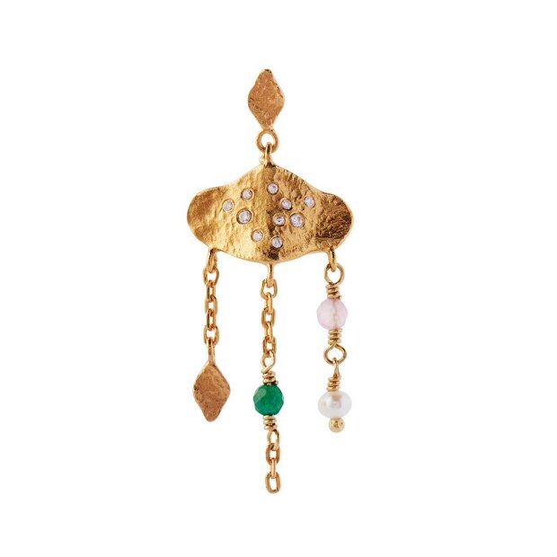 Billede af Ile De L'amour With Dancing Stones Earring 1 Stk. | Forgyldt Fra Stine A