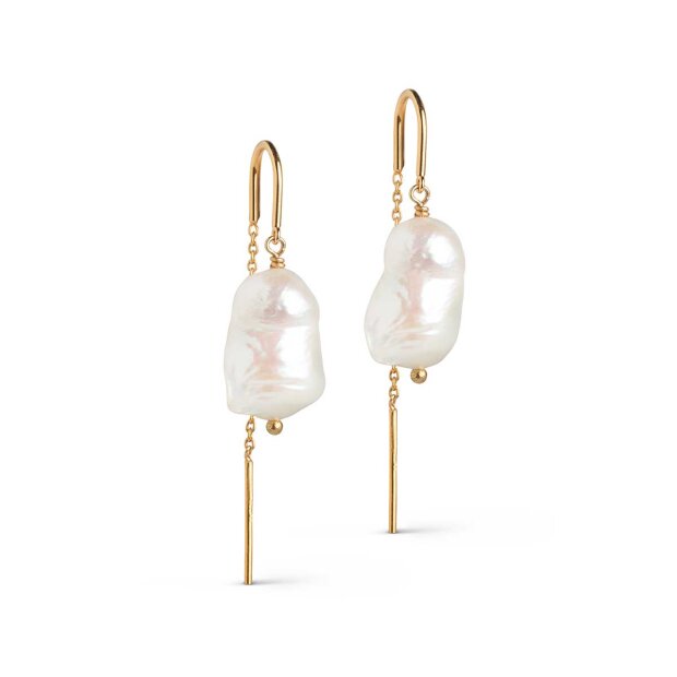 Billede af Twin Pearls Øreringe | Forgyldt Fra Enamel Copenhagen