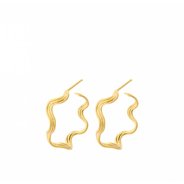 Billede af Hellir Hoops 26mm | Forgyldt Fra Pernille Corydon