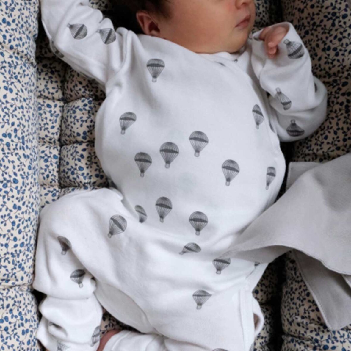 Konges Sløjd - Basic Newborn Onesie Gots Ks104675 - Stripe Tricolore Petit main image 1