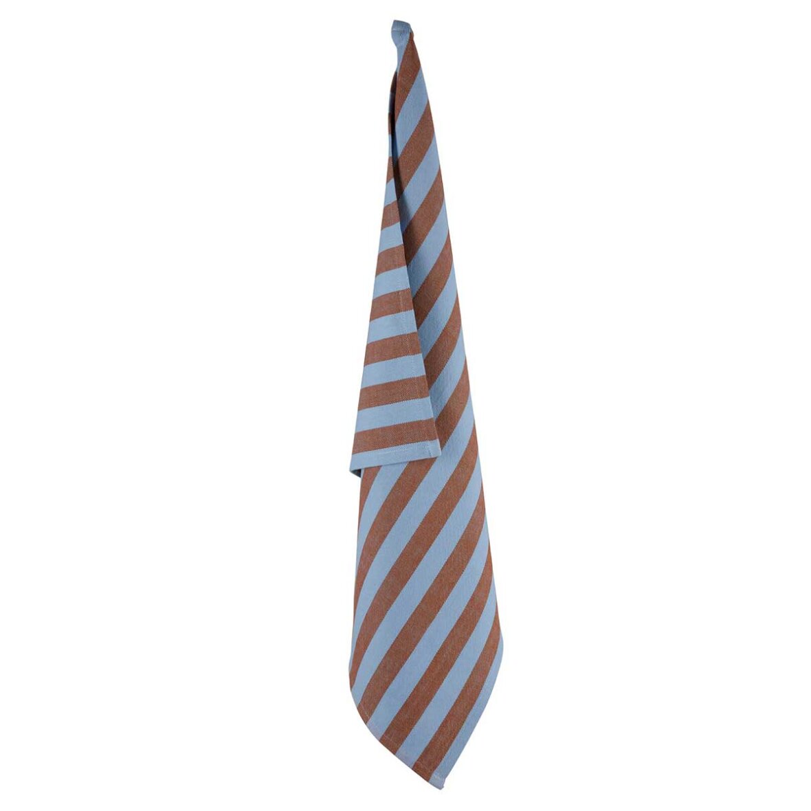 Gorm Blue GORMS GORM STRIBET VISKESTYKKE | LIGHT BLUE/CAMEL - Stokværk