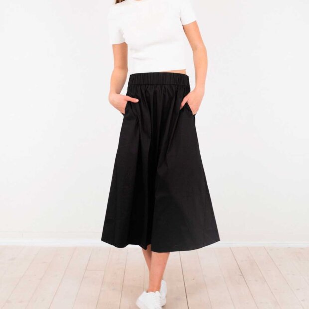 NEO NOIR - YARA POPLIN SKIRT | BLACK