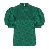CONTINUE COPENHAGEN - GILA DOT BLOUSE | BOTTLEGREEN