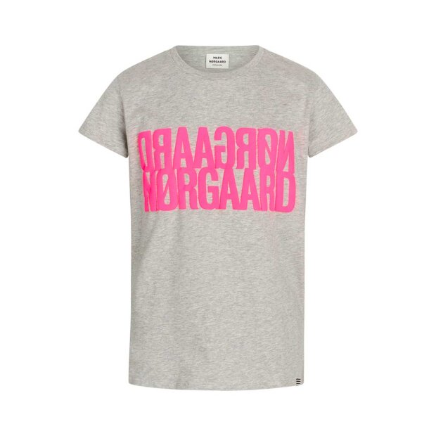 MADS NØRGAARD KIDS - SINGLE ORG TUVINA TEE | GREY MELANGE