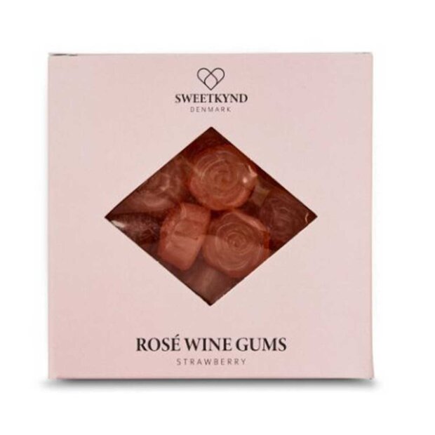 SWEETKYND - ØKOLOGISK ROSÉ VINGUMMI 100G | JORDBÆR