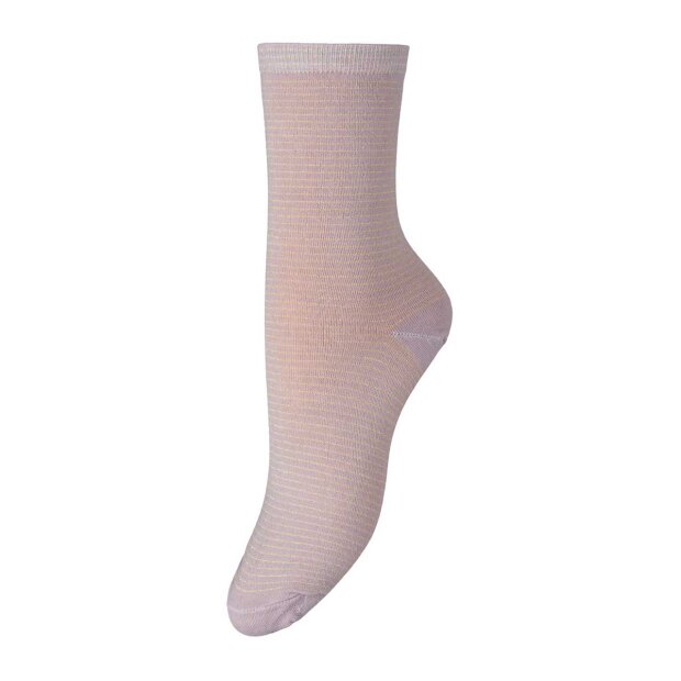 Dover Stripe Sock | Light Mauve Fra Beck Søndergaard