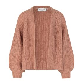 ROSEMUNDE - PARTLY RECYCLE CARDIGAN | BURNT CORAL