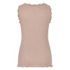 ROSEMUNDE - SILK TOP W/LACE | VINTAGE POWDER