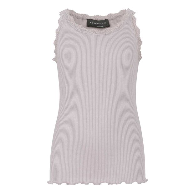 ROSEMUNDE - SILK TOP W/LACE | CLOUDY LAVENDER