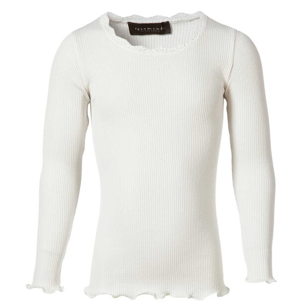 6: Silk T-shirt W/lace | New White Fra Rosemunde