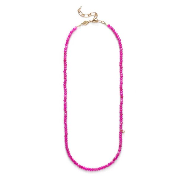 Billede af Pump Up The Jam Necklace Fuchsia | Forgyldt Fra Anni Lu