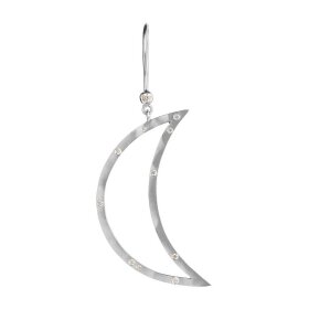 STINE A - BIG BELLA MOON W/STONES EARRING SILVER 1 STK.