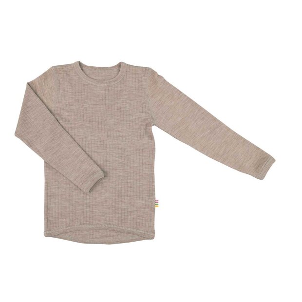 JOHA - BASIS BLUSE M/LANGE ÆRMER | TAUPE
