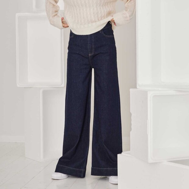 DESIGNERS REMIX - WYATT WIDE JEANS | DARK DENIM