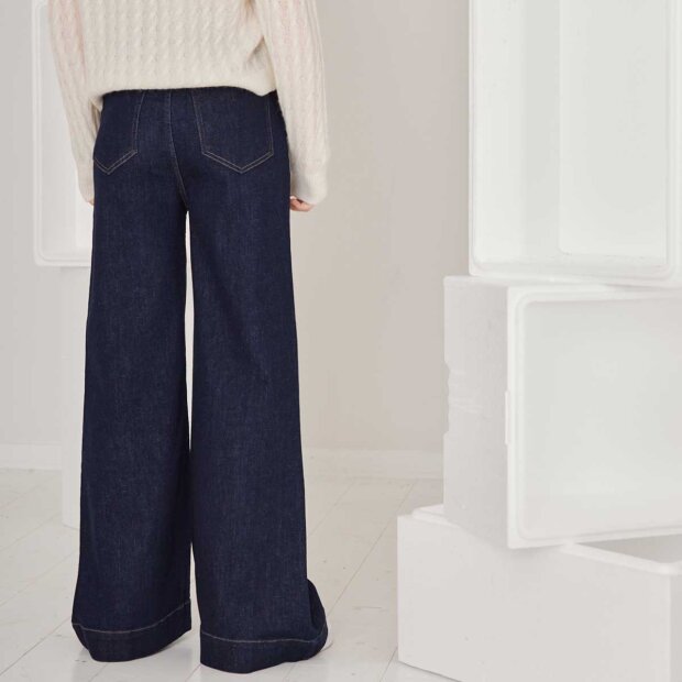 DESIGNERS REMIX - WYATT WIDE JEANS | DARK DENIM