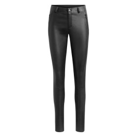 NOTYZ - LEGGINGS W SADDLEBACK | SORT M/SORTE DETALJER