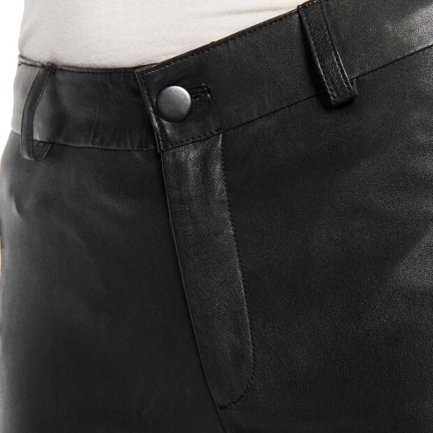 NOTYZ - LEGGINGS W SADDLEBACK | SORT M/SORTE DETALJER