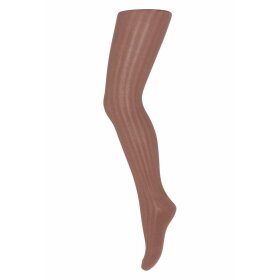 MP STRØMPER - WOOL RIB STRØMPEBUKSER | COPPER BROWN