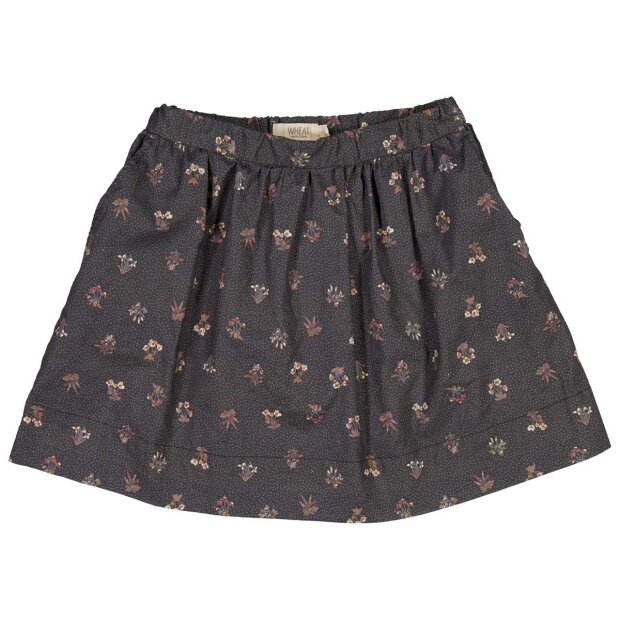 Eia Skirt | Black Flowers Fra Wheat