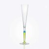 BALTIC SEA GLASS - PARTY CHAMPAGNE H30CM, TURQUOISE/LIME