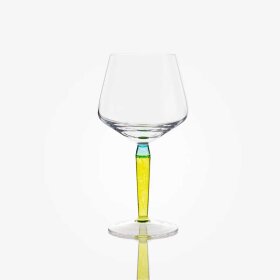 BALTIC SEA GLASS - PARTY GIN GLASS H20CM, TURQUOISE/LIME