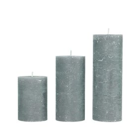 COZY LIVING - RUSTIC CANDLE 7X20 - 75 TIMER | SLATE GREY