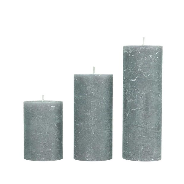 COZY LIVING - RUSTIC CANDLE 7X10 - 45 TIMER | SLATE GREY