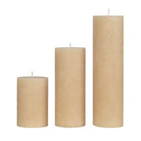 COZY LIVING - RUSTIC CANDLE 10X35 - 190 TIMER | SOFT HONEY
