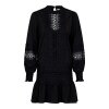 NEO NOIR - KATJA EMBROIDERY DRESS | BLACK