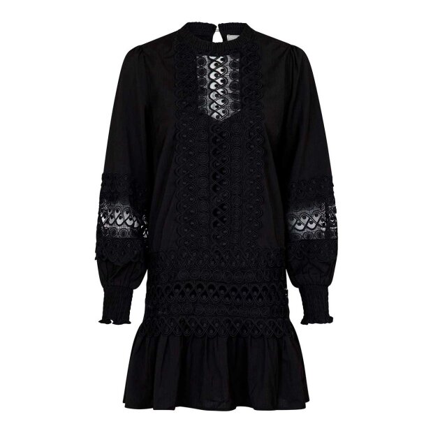 NEO NOIR - KATJA EMBROIDERY DRESS | BLACK