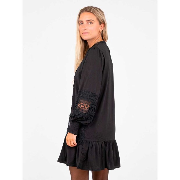 NEO NOIR - KATJA EMBROIDERY DRESS | BLACK