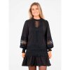 NEO NOIR - KATJA EMBROIDERY DRESS | BLACK