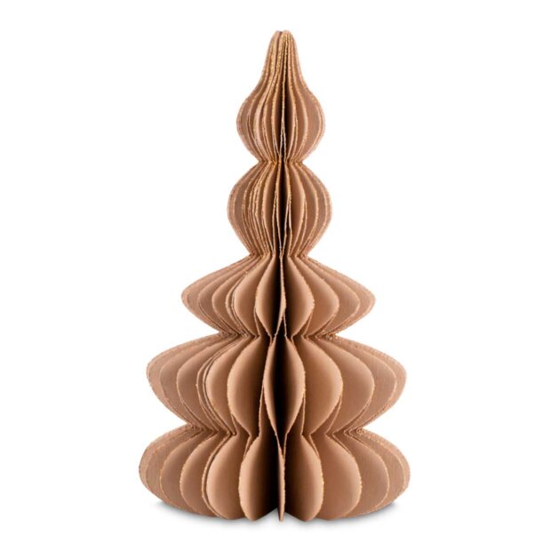 SKINBJERG DESIGN - JULETRÆ I PAPIR 26,5 CM | BEIGE